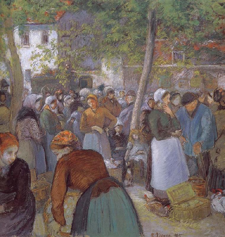 Camille Pissarro Market China oil painting art